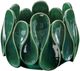 Uttermost® Petal Pinch Deep Green Glaze Indoor-Outdoor Ceramic Bowl-0
