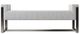 Bernhardt Stratum Gray/Polished Nickel Bench-2