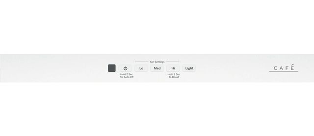 Café™ 30" Matte White Wall Mount Glass Canopy Chimney Hood-2