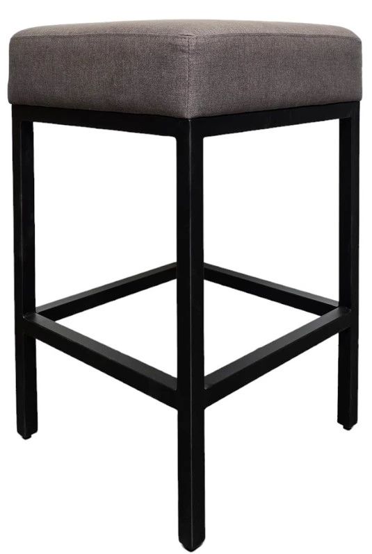 Nest Home Collections Flynn Barbury Stone/Black Counter Stool-0