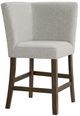 Elements International Seneca Brown/Gray Counter Corner Bench-0