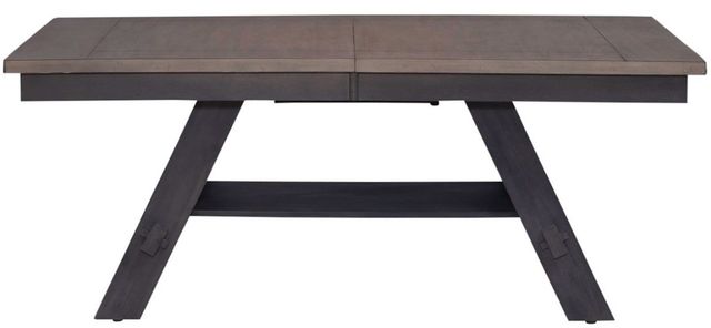 Liberty Furniture Lawson Weathered Gray Dining Table with Brown Base-3