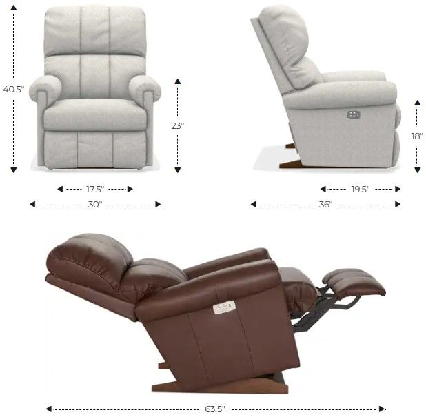 La-Z-Boy® Vail Cappuccino Power Rocking Recliner-2