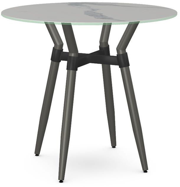 Amisco Customizable Link Italian Porcelain 36" Round Counter Height Table-0