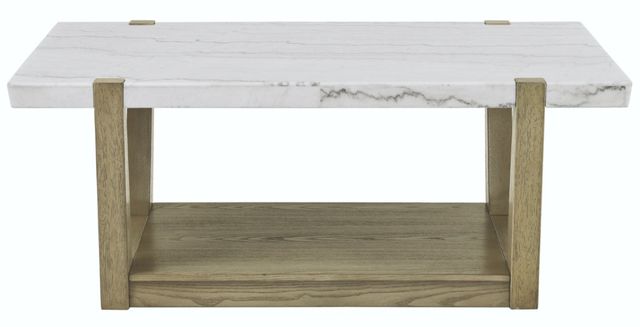 Steve Silver Co. Perth White Cocktail Table with Sand Base-2