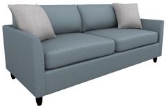 Best® Home Furnishings Customizable Bayment Leather Full Memory Foam Stationary Sofa Sleeper with Espresso Legs