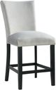 Elements International Francesca 5-Piece Black/Blue/Gray Fabric Counter Dining Set-3