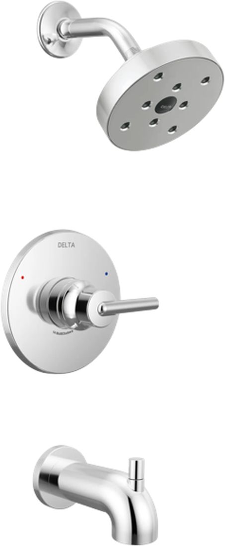 Delta Trinsic® Monitor® 14 Series Chrome H2Okinetic® Tub and Shower Trim-0
