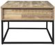 Signature Design by Ashley® Gerdanet Natural Lift Top Coffee Table with Black Base-1