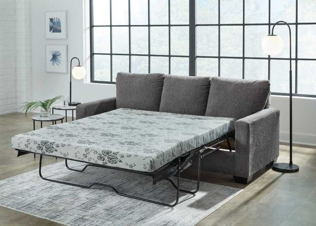 Signature Design by Ashley® Rannis Pewter Queen Sofa Sleeper-2