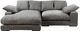 Moe's Home Collection Plunge 2-Piece Charcoal L-Shaped Sectional and Reversible Chaise-1