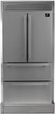 FORNO® Moena 40 in. 19.3 Cu. Ft. Stainless Steel Counter Depth French Door Refrigerator-0