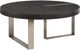 Uttermost® Converge Dry Ebony Coffee Table with Brushed Pewter Base-0
