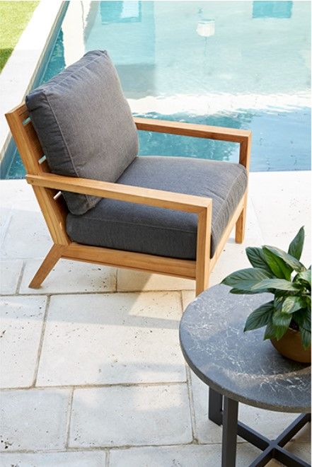 Lane Venture® Carlsbad Brown Outdoor Wooden Lounge Chair-1