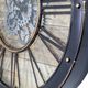 YHD Venetian Woodgrain Black/Brown Wall Gear Clock-5