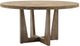 Canadel Customizable Modern Pecan Washed Round MK Pedestal Dining Table-0