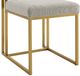 Armen Living Anastasia 2-Piece Gold/Taupe Upholstered Dining Side Chair Set-5