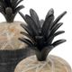 A & B Home 3-Piece Black/Brown Decorative Lidded Jar Set-3