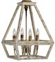 Forty West Warner Cream/Ivory 4-Light Pendant-1