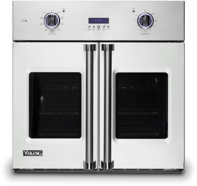 Viking® Professional 7 Series 30" Frost White Built In Single Electric French Door Wall Oven-0