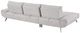 Homelegance® Dominic 2-Piece Light Gray Left-Arm Facing Sectional and Chaise-4