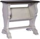 Liberty Furniture Abbey Road Churchill Brown Chair Side Table with Porcelain White Base-0