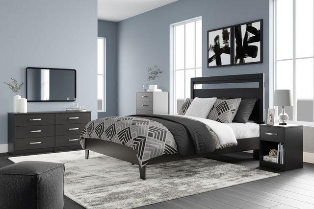 Signature Design by Ashley® Finch Black Chest of Drawers-4