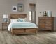 Vaughan-Bassett Centennial Solids Chestnut Creek Fawn Queen Sleigh Bed With Bench Footboard-3