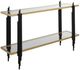Uttermost® Empire Glass Top Console Table with Matte Black Base-0