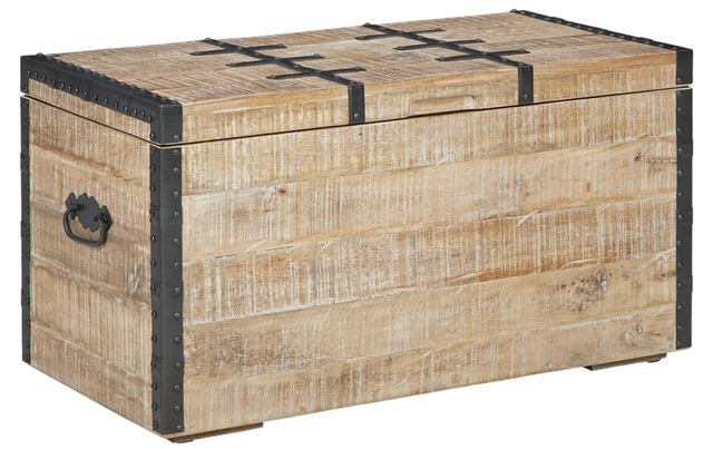 Signature Design by Ashley® Dartland Whitewash Storage Trunk-0