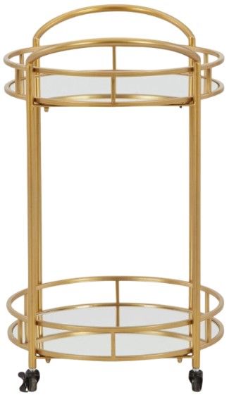 Signature Design by Ashley® Wynora Gold Bar Cart-1