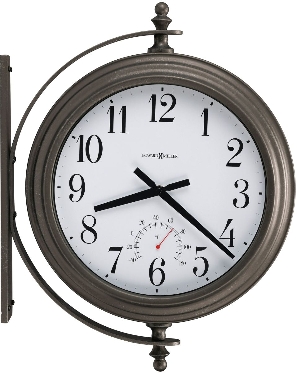 Howard Miller® Ivy Charcoal Gray Indoor/Outdoor Wall Clock