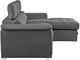 Mazin Furniture Ferriday 2-Piece Gray Right-Arm Facing Pullout Sleeper Sectional and Chaise with Hidden Storage-2