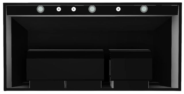 Vent-A-Hood® Designer Series 48" Black Wall Mounted Range Hood-3