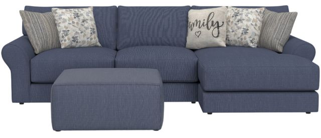Jackson Furniture Cape May 3-Piece Denim Right Arm Facing Sectional and Chaise-1