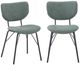 Jofran Inc. Urban Archive Owen Jade Upholstered Dining Chair-4