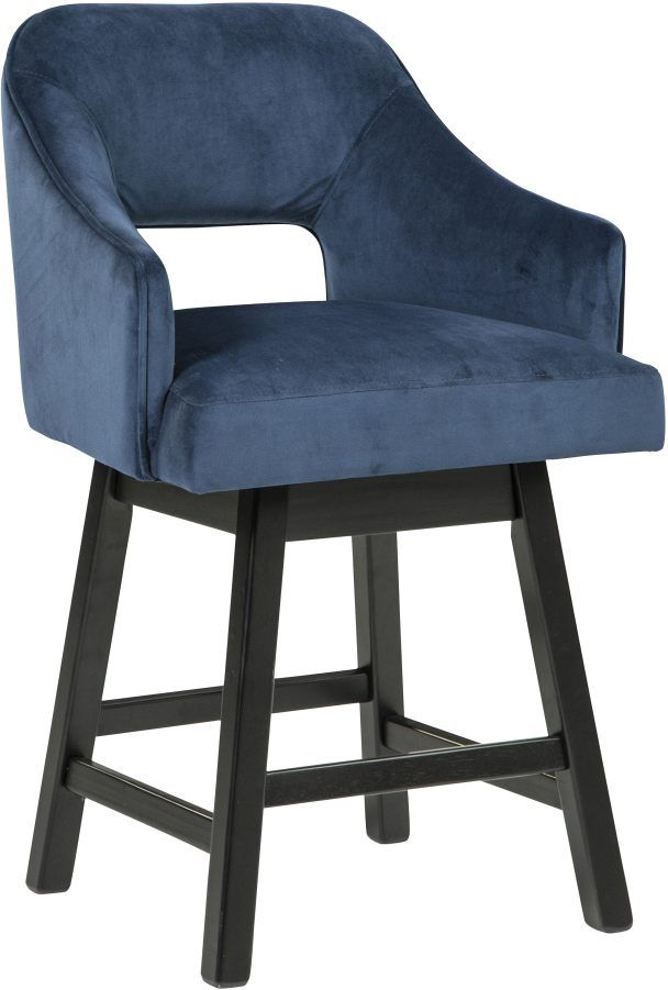 Signature Design by Ashley® Tallenger Blue/Dark Brown Counter Stool-0