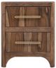 International Furniture Direct Praga Brown Nightstand-2