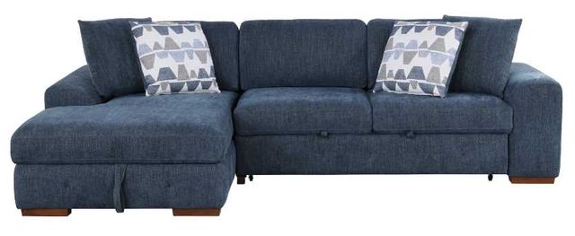 Homelegance® Raife 2-Piece Blue Sectional with Left Chaise-2