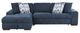 Homelegance® Raife 2-Piece Blue Sectional with Left Chaise-2