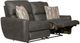 Catnapper® Dorian Charcoal/Nutmeg Reclining Loveseat-4