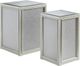 Signature Design by Ashley® Traleena 2-Piece Mirrored Top Nesting End Table with Silver Base Set-0