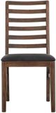 International Furniture Direct Walnut 7-Piece Brown Upholstered Dining Set-3