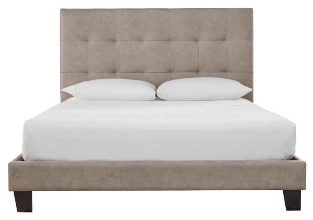 Signature Design by Ashley® Adelloni Light Brown Queen Upholstered Bed-1