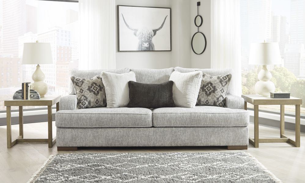 Benchcraft® Mercado Pewter Sofa | Jarons Furniture Outlet