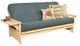 Kodiak Furniture Phoenix Linen Aqua/Antique White Full Futon with Mattress-0
