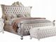 ACME Furniture Picardy Antique Pearl Upholstered Eastern King Panel Bed-0