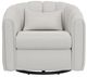 International Furniture Direct Veira Pearl Swivel Glider Accent Chair-1