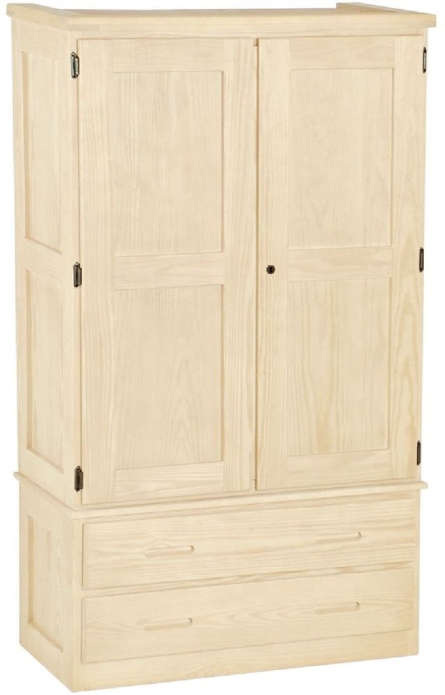 Crate Designs™ Furniture Unfinished Comb Armoire-2