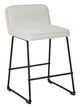 Signature Design by Ashley® Nerison 2-Piece Linen/Black Bar Stool Set-1